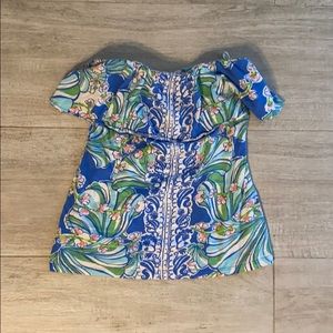 Lilly Pulitzer strapless top